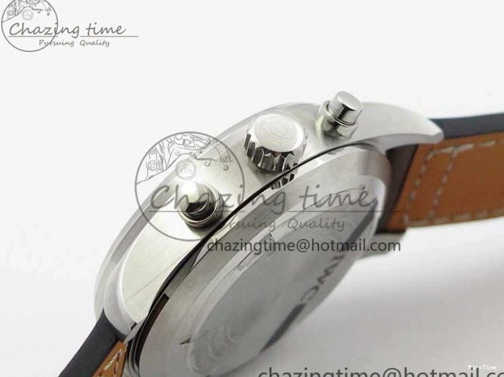 MIROTIME 0321 Pilot Chrono IW377726 ZF 1:1 Best Edition Green Dial on Brown Leather Strap A Trendsetting 7125